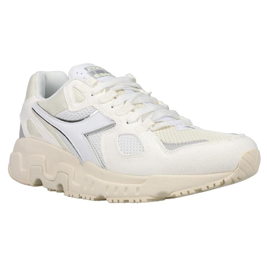 高質で安価 Diadora Mens Mythos Suede Lace Up Sneakers Shoes Casual - Off White， Silver