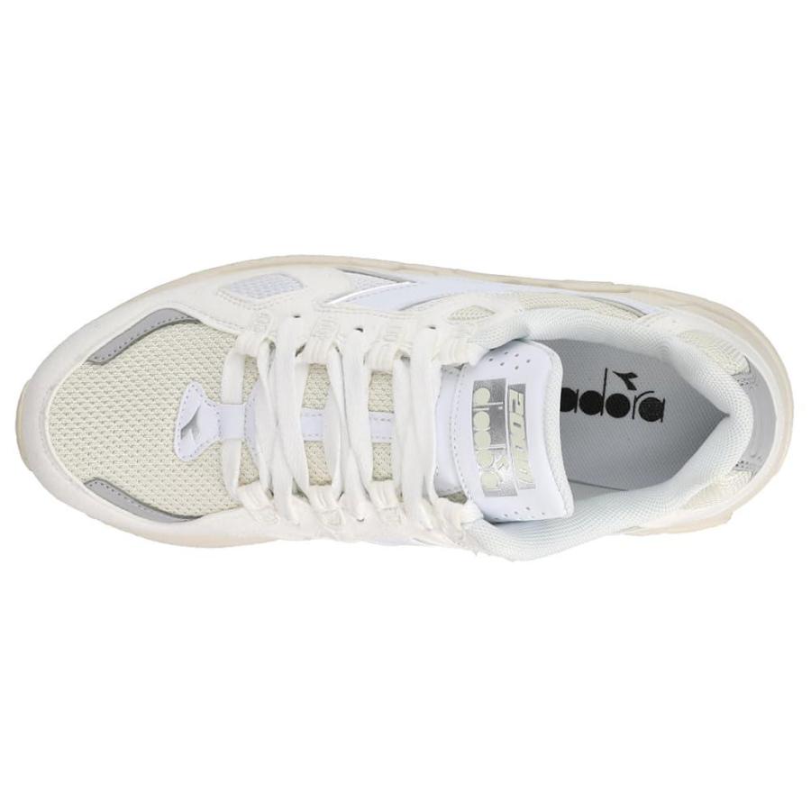 高質で安価 Diadora Mens Mythos Suede Lace Up Sneakers Shoes Casual - Off White， Silver