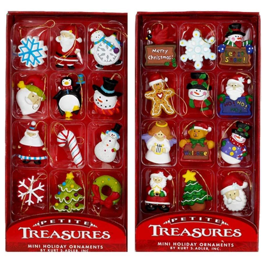 最大80％オフ通販 Kurt Adler Petite Treasures 12-Piece Miniature Ornaments Set， 2 Pack