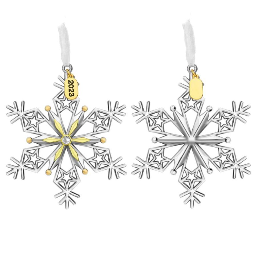 限定50％オフ FIHOO Christmas Tree Ornaments ? 2023 Snowflake Hanging Pendant of Car Char