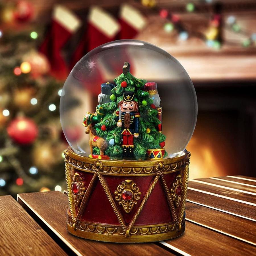 店舗在庫あり Nutcracker Drum Water Globe by The San Francisco Music Box Company