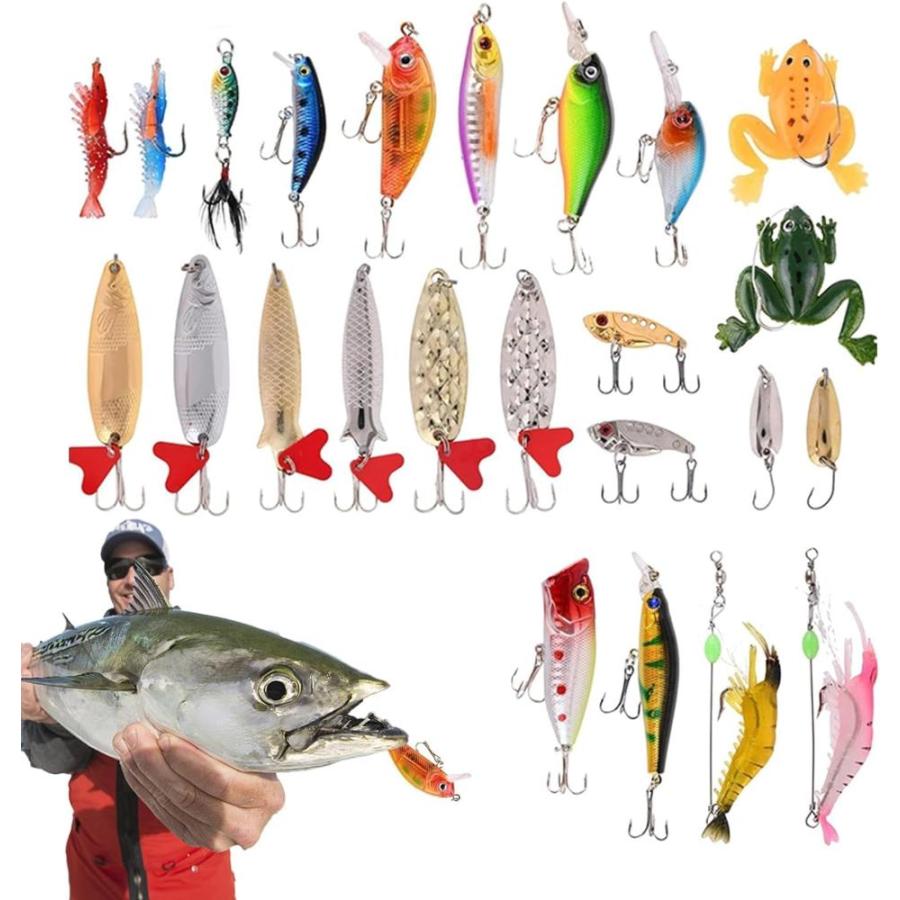 正規取扱店販売店 Christmas Advent Calendar 2024， Fishing Lures Set， Fishing Lure Advent Cale