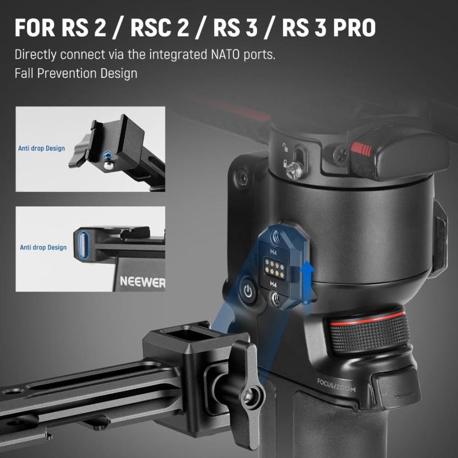 NEEWER Dual Handgrip Compatible with DJI Ronin S SC RS 2 RSC 2 RS 3 RS 3 Pr｜tactshop｜03