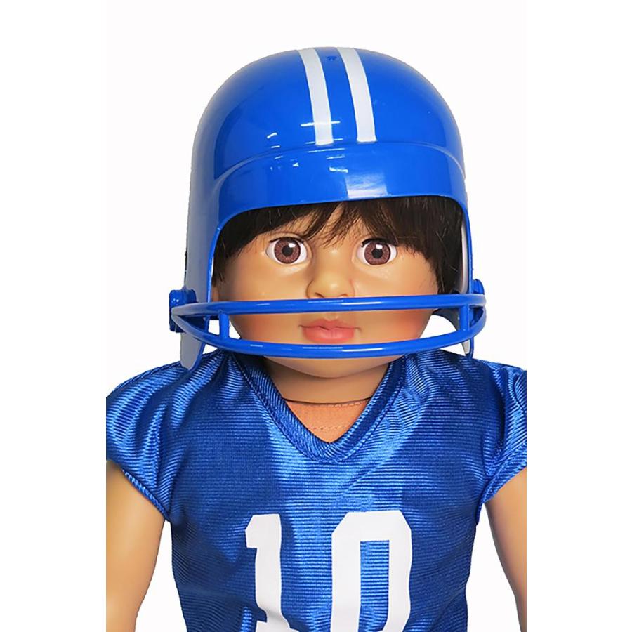 Blue Football Uniform 6pc for 18-Inch Dolls | Premium Quality & Trendy Desi｜tactshop｜05