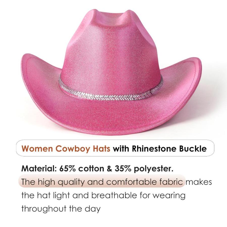 SIPAMEDO Western Cowboy Hat for Men Women Cosplay Party Costume Cowgirl Hat｜tactshop｜02