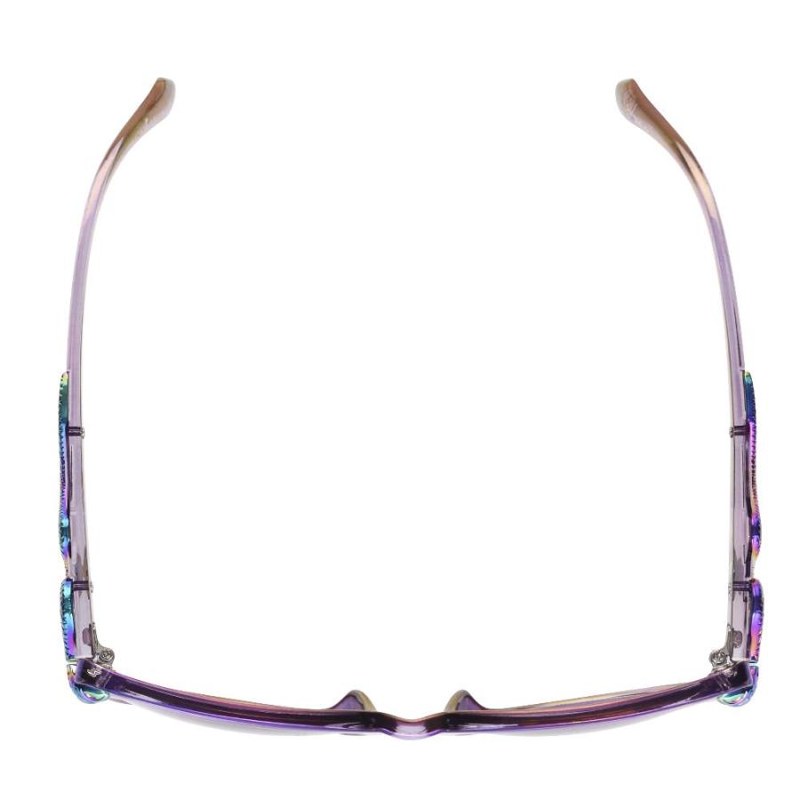 Betsey Johnson Women's Serpentine Sunglasses Cateye, Purple Crystal with Oi｜tactshop｜05