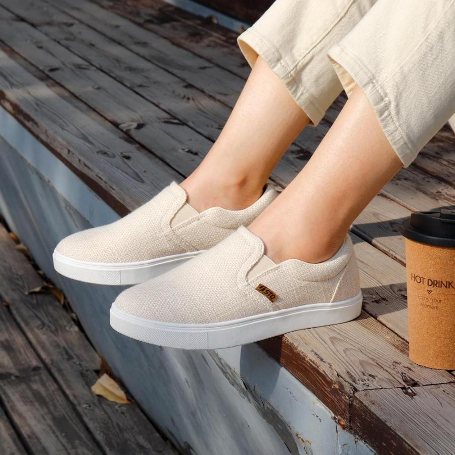 直売価格 STQ Womens Loafers Comfort Slip on Shoes with Memory Foam Casual Shoes Low