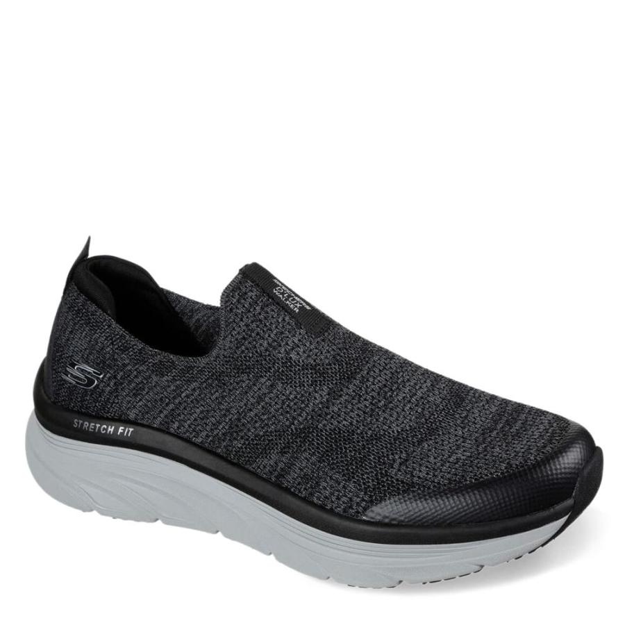 Skechers メンズ D'lux Walker クイックアップグレードローファー, ブラック/ホワイト, 10 X-Wide｜tactshop｜02