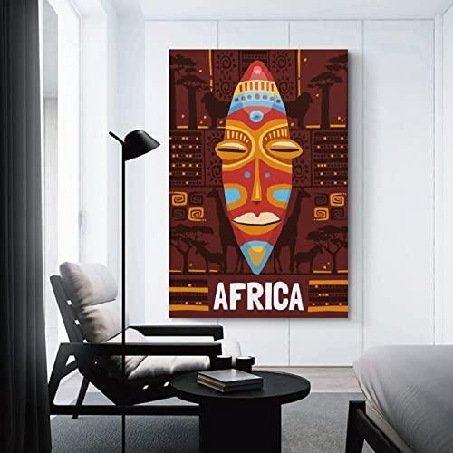 特別SALE Vintage Tribal African Mask Wall Decor African Culture Symbols Wall Art Pic