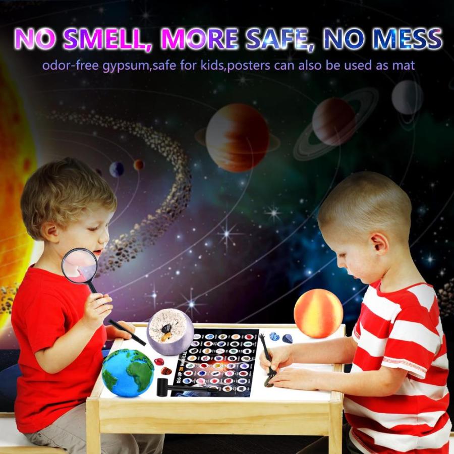 Gemstone Dig Kit, Excavate 20 Gems from The Solar System STEM Educational T｜tactshop｜05