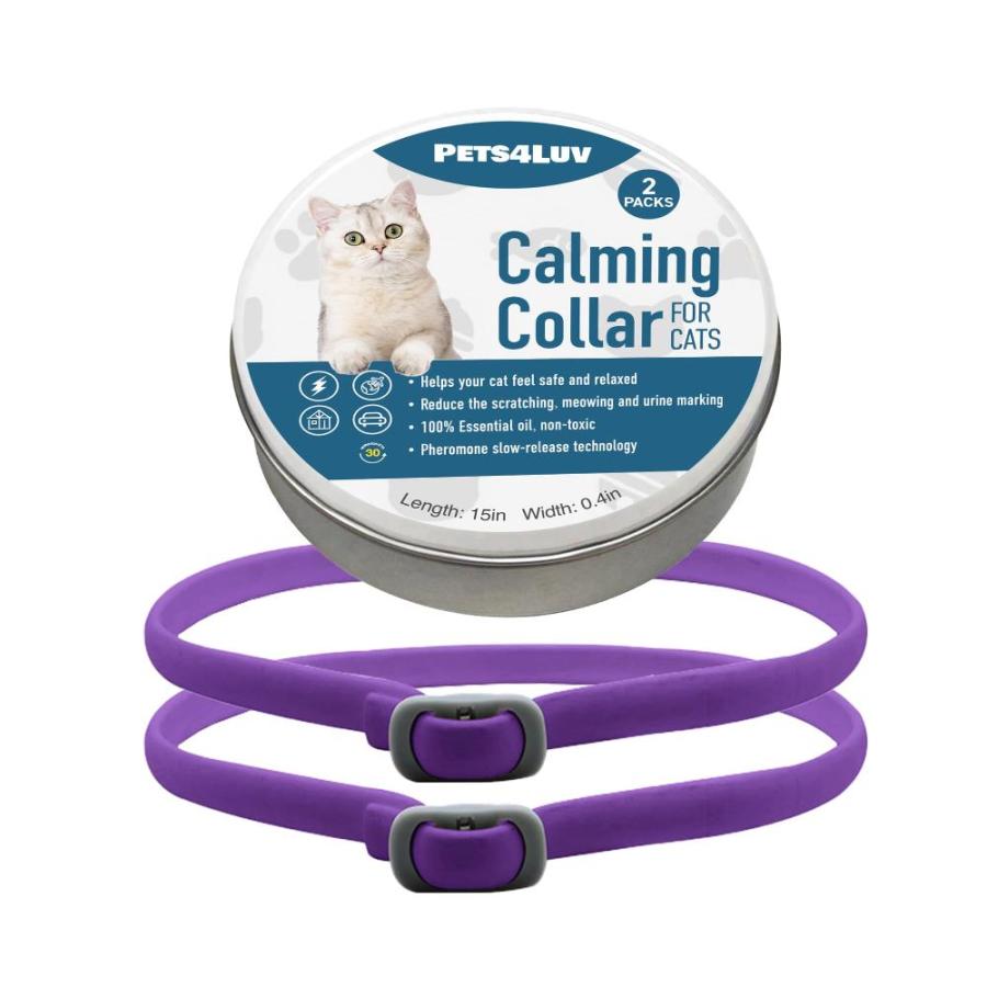 Pets4Luv 猫のための落ち着く首輪 - フェロモン落ち着く首輪