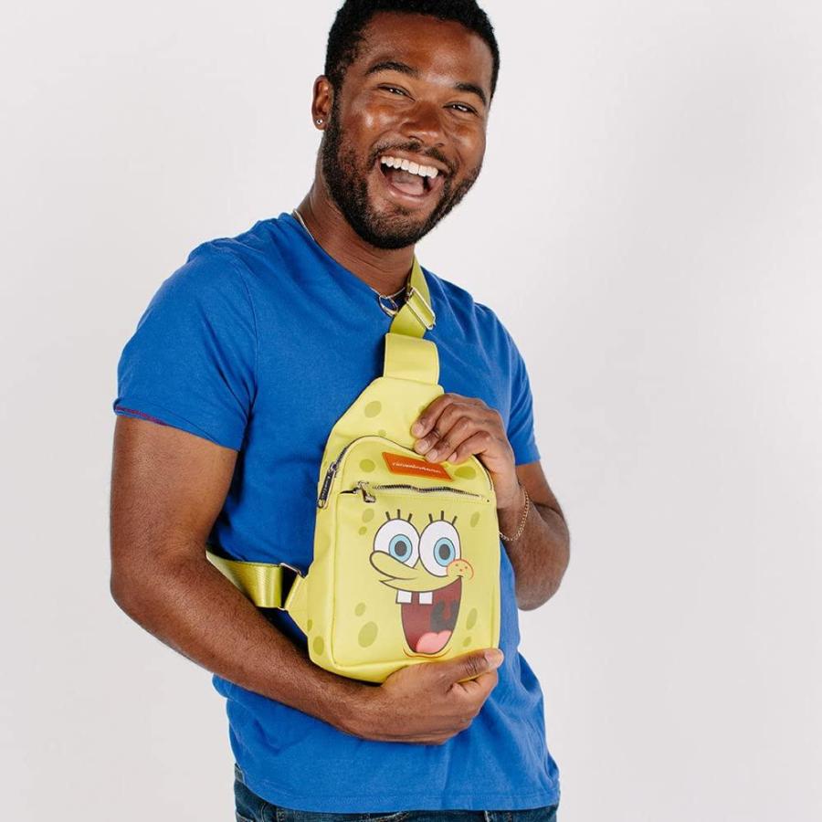 Nickelodeon Bag, Sling, SpongeBob SquarePants Smiling Face Character Close｜tactshop｜05