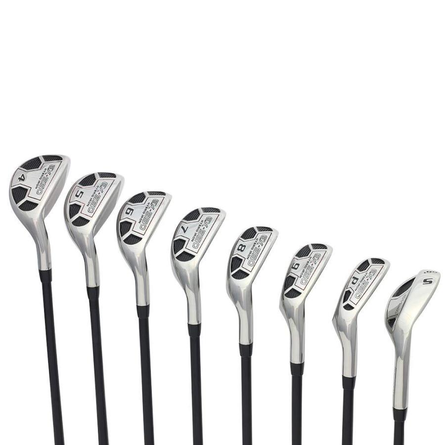 メンズ Powerbilt Golf EX-550 ハイブリッドアイアンセット #4 5 6 7 8 