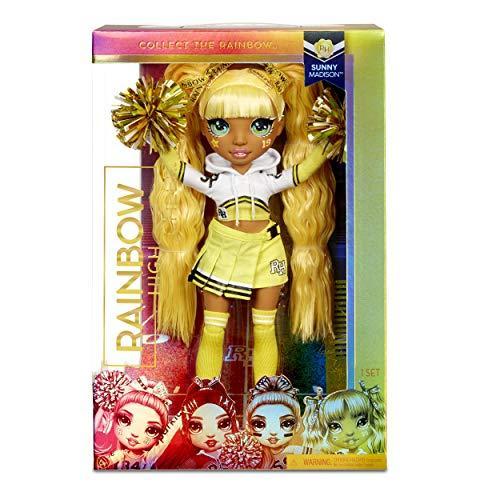 ★決算特価商品★ Rainbow High Cheer Sunny Madison ? Yellow Cheerleader Fashion Doll with Pom