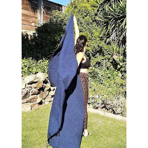 ハンドメイドソリッドカラーヨガブランケット ? - Thick Mexican BlanketまたはThrow ? - Made forヨガ｜tactshop｜02