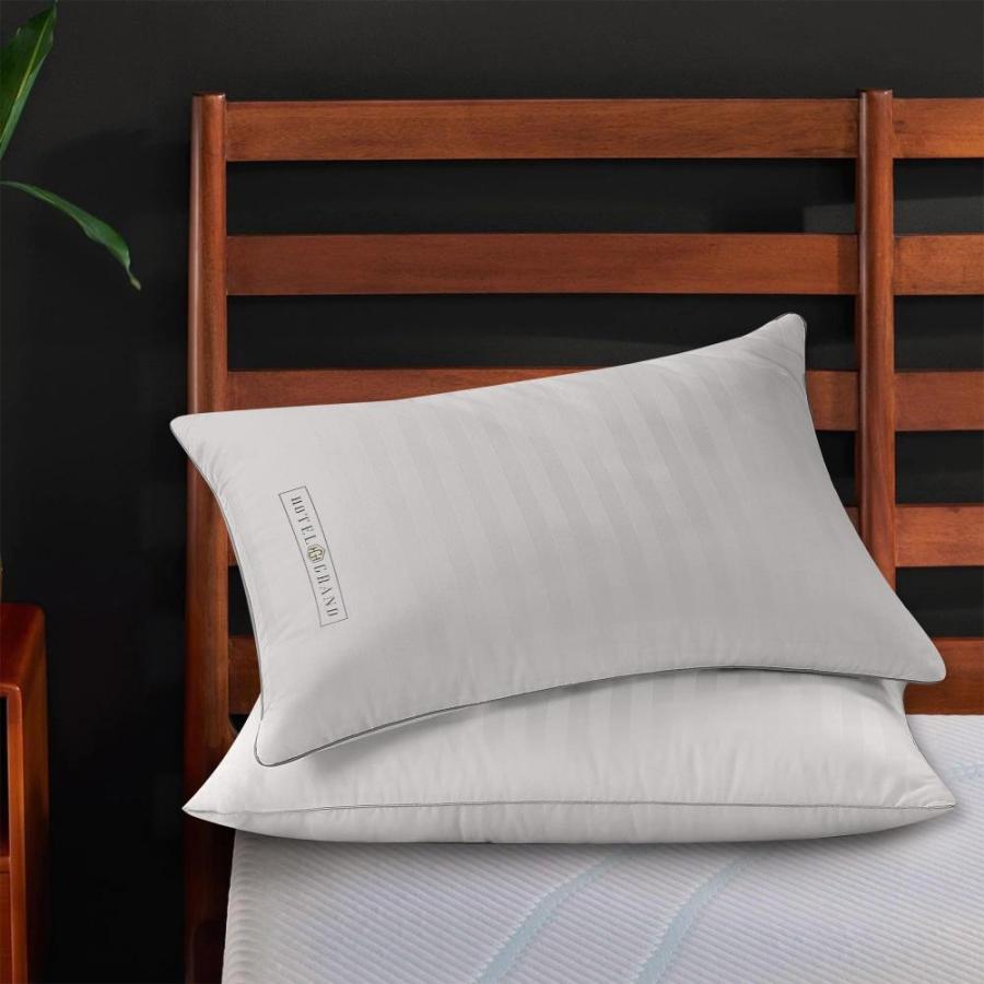 Hotel Grand Feather 100%コットンサイズ 2個セット ホームデコレーションベッド枕 仰向け/横向き寝用 20インチx28インチ｜tactshop｜05