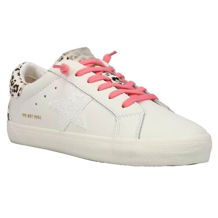 VINTAGE HAVANA Womens Giselle Cheetah Lace Up Sneakers Shoes Casual - Off W｜tactshop｜02