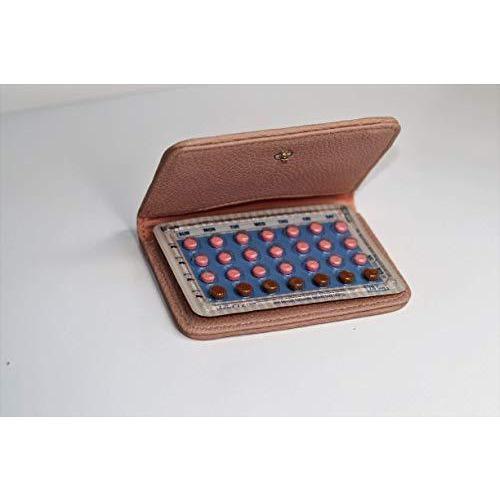 Birth Control Pill Case/Wallet - Glitter Rose Gold - Cute and Discreet 4" x｜tactshop｜04