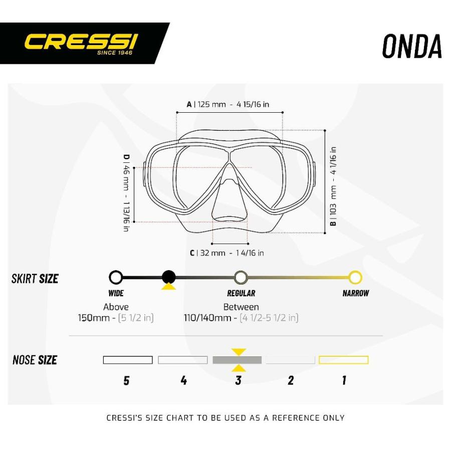 Cressi Ondaシュノーケリングマスク - ピンク｜tactshop｜05