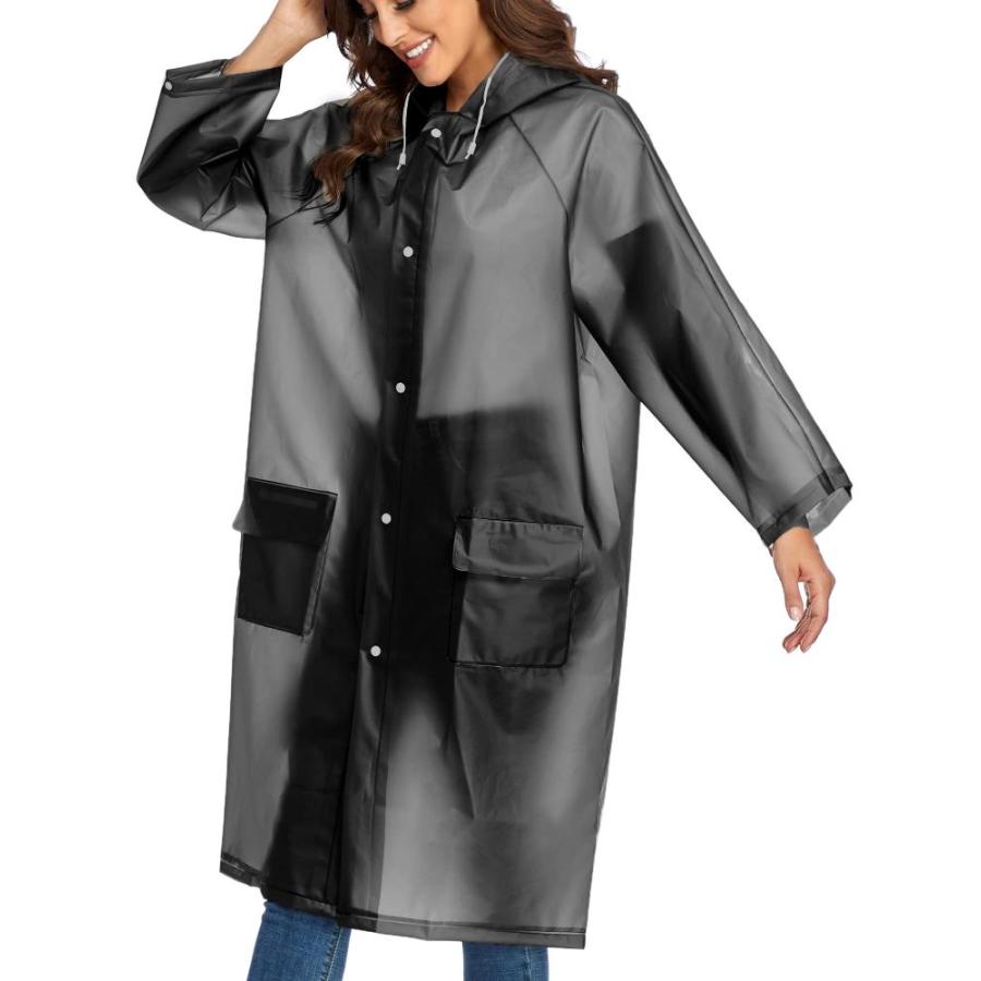 Muzeca Clear Travel Raincoats for Adults Women and Men Emergency Ponchos wi｜tactshop｜02