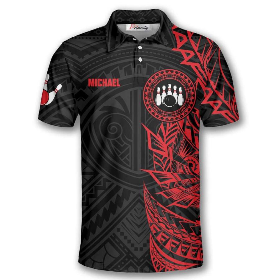 PRIMESTY Men's Custom Bowling Polo Shirts, Personalized Team Jerseys, Class｜tactshop｜02