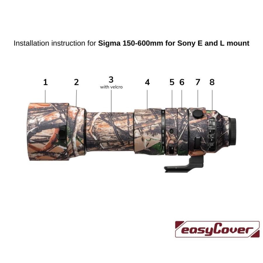 easyCover ネオプレンレンズ オークレンズ保護 Sigma 150-600mm F5-6.3 DG DN OS Sports (Sony E)｜tactshop｜03