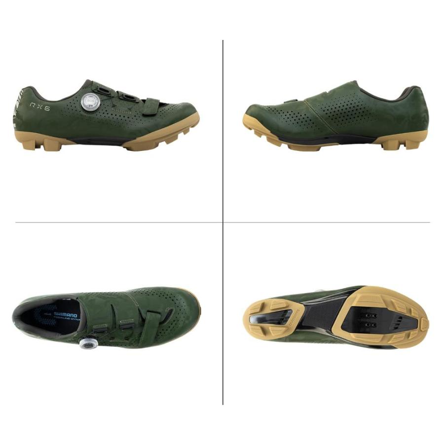 SHIMANO SH-RX600 Men’s Versatile Gravel Cycling Shoe, Green, 8.5-9 Men (EU｜tactshop｜03