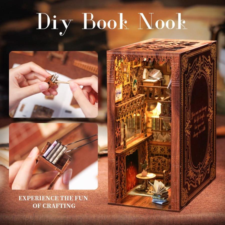 Cutefun 永遠の書店 DIY ブックヌークキット 大人用 木製ドール Cutefun 永遠の書店 DIY ブックヌークキット 大人用 木製ドール