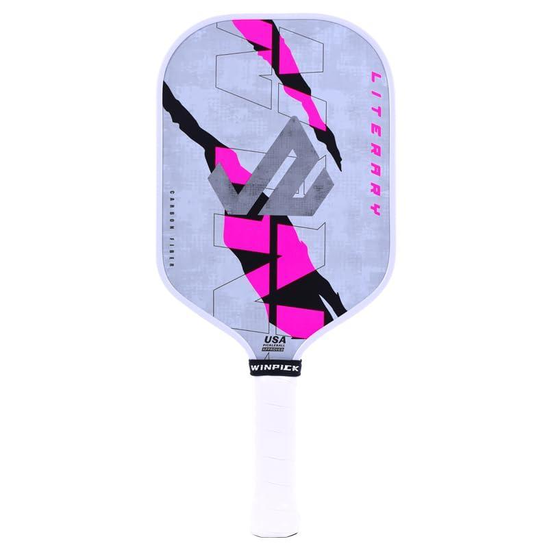 Pickleball Paddle, T700 Carbon Fiber Surface Thermoformed Pickleball Paddles with Foam Injected Walls, PP Honeycomb Core, Stable Performance Control