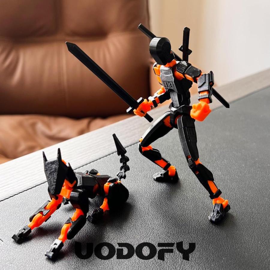 組立完了T13 アクションフィギュアセット 3Dプリントトイロボ13 組立完了T13 アクションフィギュアセット 3Dプリントトイロボ13