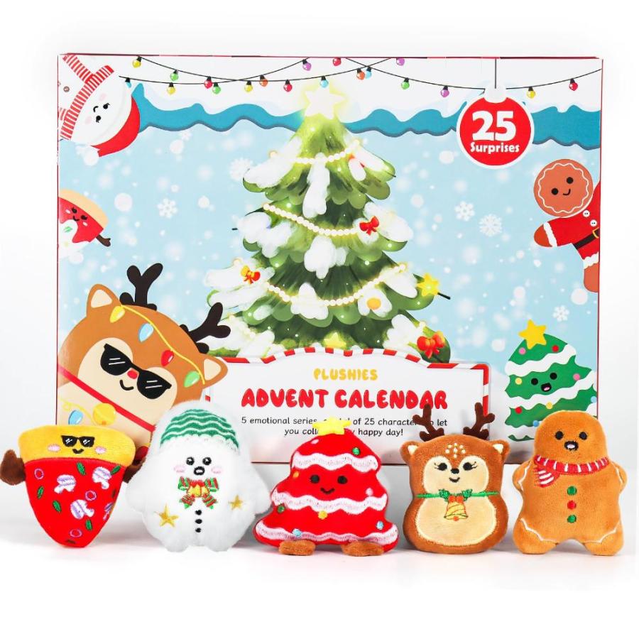 プラッシュ オーナメント クリスマス アドベント カウントダウン