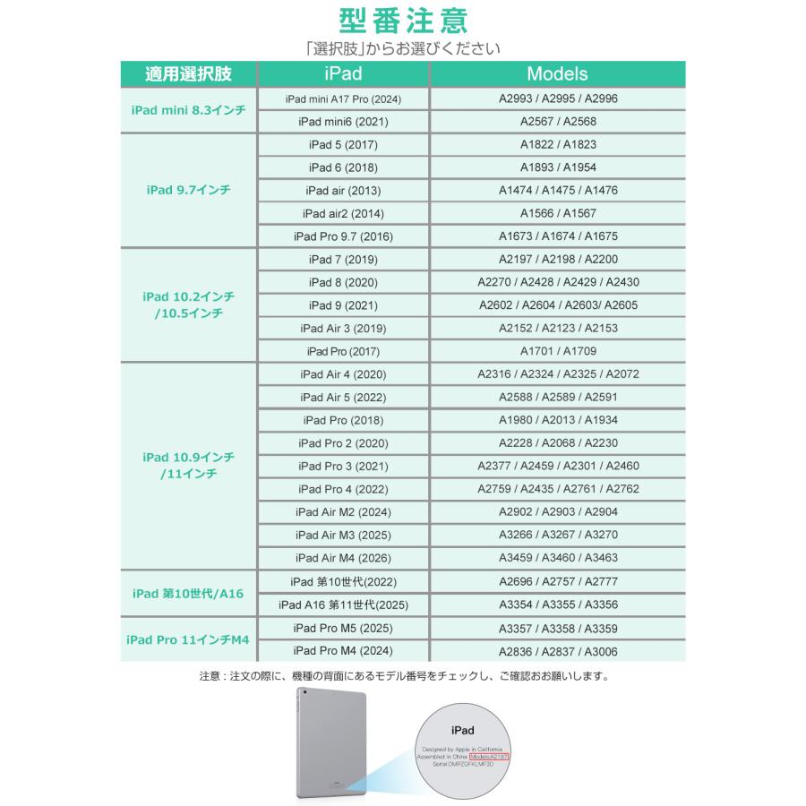 iPad キーボード ケース A16 第10世代 10.9 インチ iPad 10.2インチ iPad Air M2 M3 M4 11インチ iPad Pro M4 M5 11インチ iPad Air5 4 着脱式 キーボード | EWIN | 25