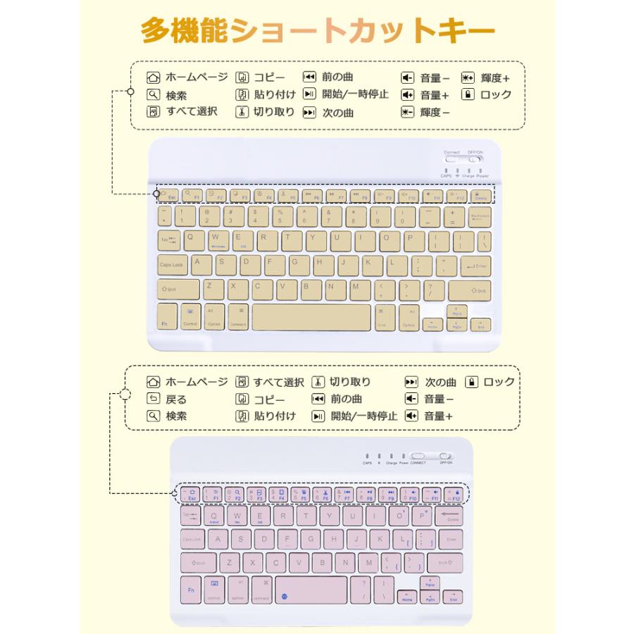 Bluetooth キーボード iPad Air 13インチ 11インチ M2 iPad 第10世代 10.9 インチ第9世代 10.2インチ  11インチ M4 10.5インチ ワイヤレスキーボード |  | 16