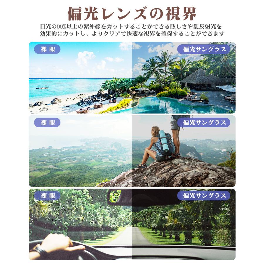 サングラス 偏光 交換レンズ5枚 スポーツサングラス メンズ レディース 偏光サングラス 透明 UV400 99%紫外線カット 花粉対策 防風防塵 野球 |  | 14