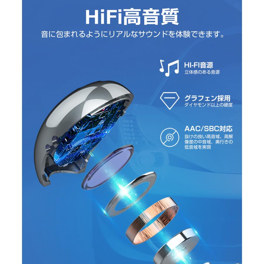 ワイヤレスイヤホン Bluetooth イヤホン Bluetooth5.3 スポーツイヤホン ヘッドホン 耳掛け式 骨伝導イヤホン 耳クリップ型 イヤホン iPhone Android対応 |  | 09