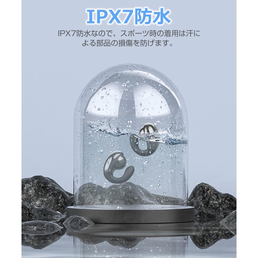 骨伝導イヤホン ワイヤレスイヤホン Bluetooth 5.3 ブルートゥースイヤホン 耳掛け式 耳クリップ型 左右分離型 防水 iPhone Android対応 |  | 16