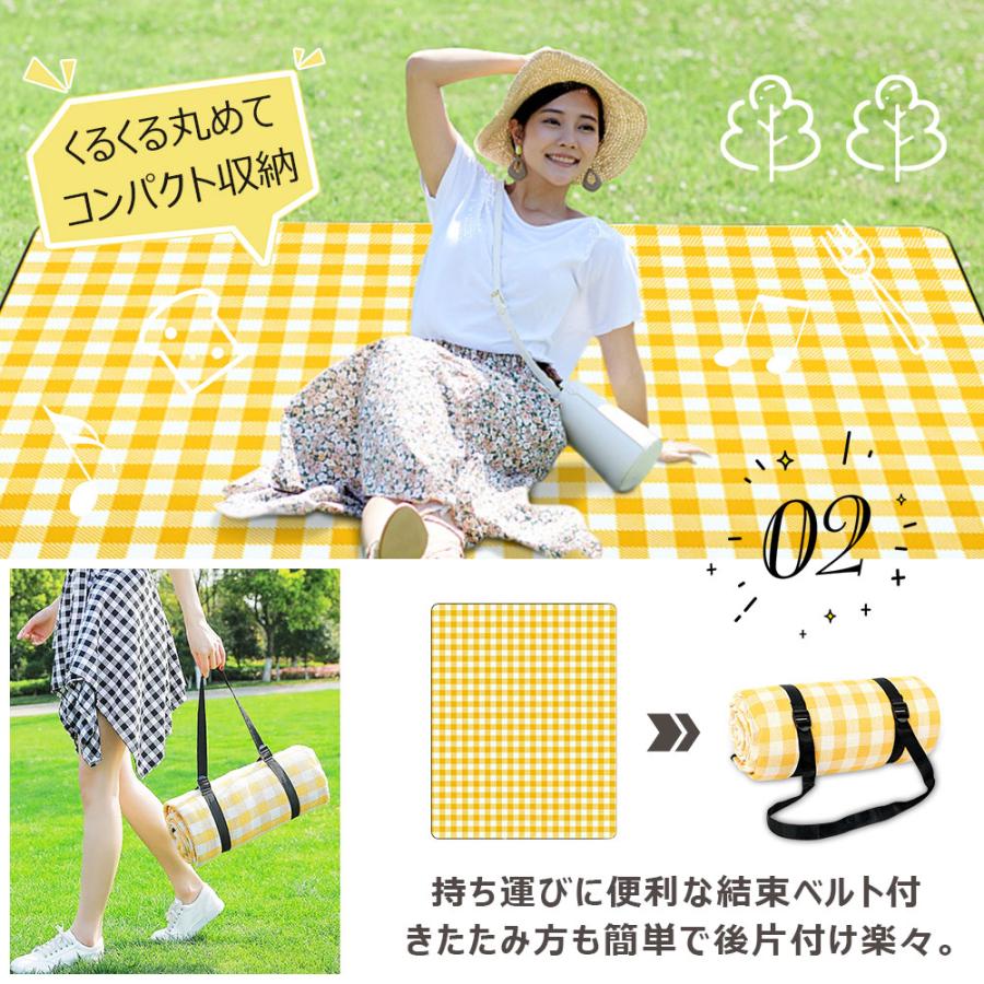 レジャーシート 厚手 おしゃれ 大判 200x200cm レジャーマット 大きい 6人 8人 ピクニックシート 折りたたみ 収納袋付き ピクニックマット 遠足 キャンプマット |  | 17