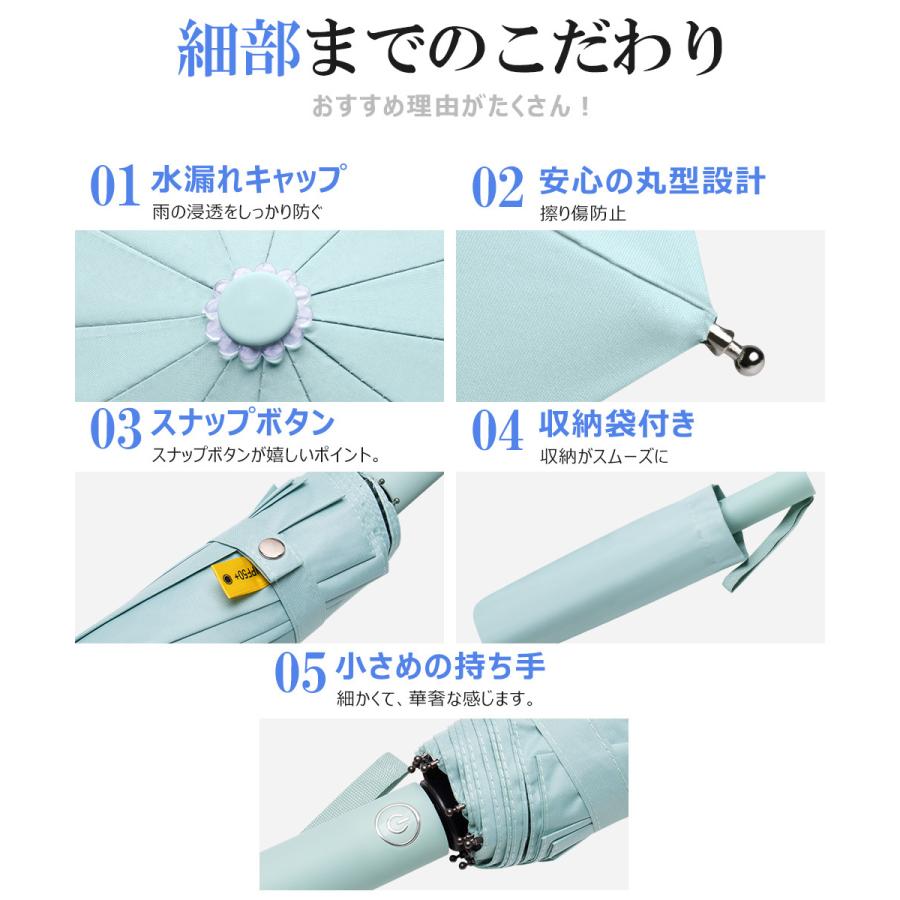 折りたたみ傘 自動開閉 ワンタッチ メンズ  レディース 大きい 折り畳み傘 晴雨兼用 雨傘 丈夫 頑丈 耐強風 日傘 傘 24本骨 男女兼用 収納ポーチ付き |  | 21