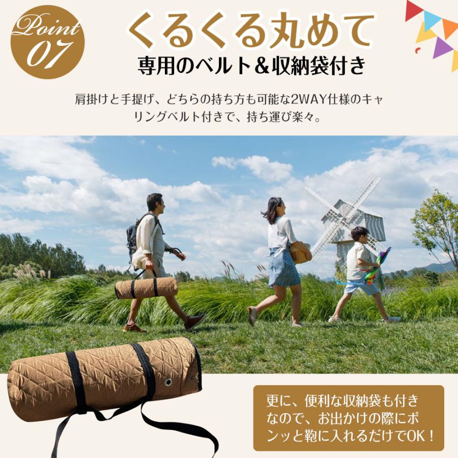 レジャーシート 厚手 大判 200x200cm レジャーマット 大きい 6人 8人 大きい フチ自立型 ピクニックシート 折りたたみ ピクニックマット 子供 遠足 テントシート |  | 12