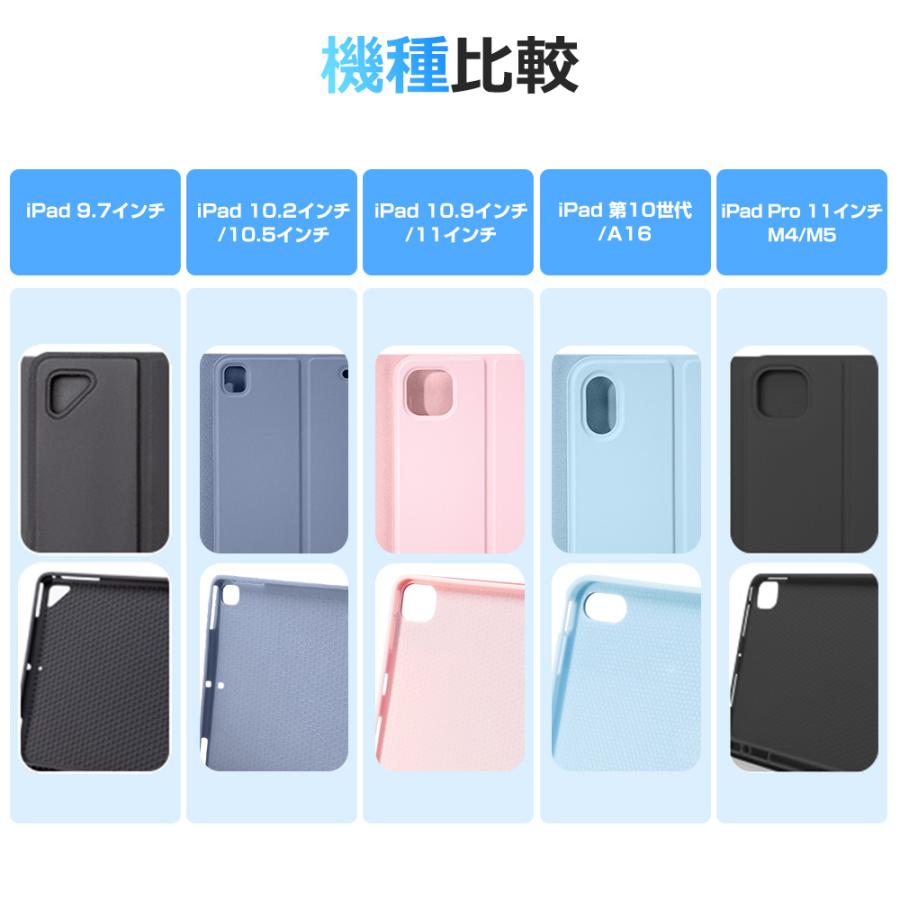 日本語配列 iPad A16 第11世代 第10世代 iPad 10.2インチ 9世代 Air 11インチ M3 M2 iPad Air 10.9インチ キーボード ケース 着脱式 iPad Pro 11インチ M5 M4 | EWIN | 18