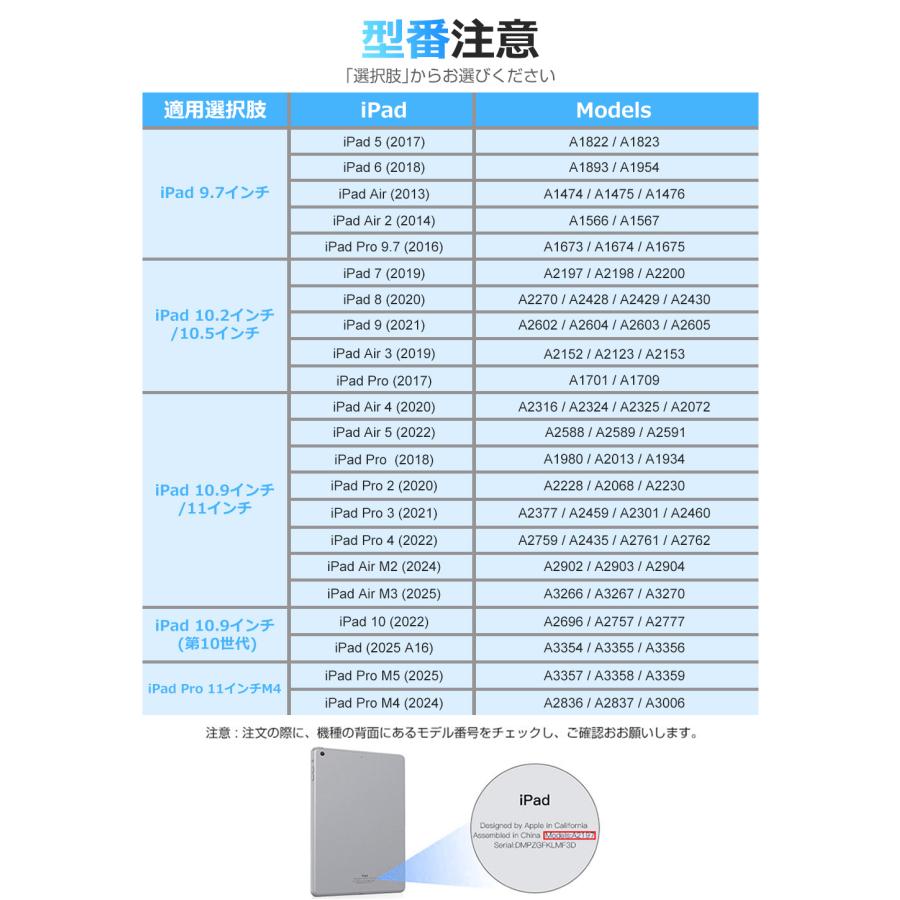 日本語配列 iPad A16 第11世代 第10世代 iPad 10.2インチ 9世代 Air 11インチ M3 M2 iPad Air 10.9インチ キーボード ケース 着脱式 iPad Pro 11インチ M5 M4 | EWIN | 19