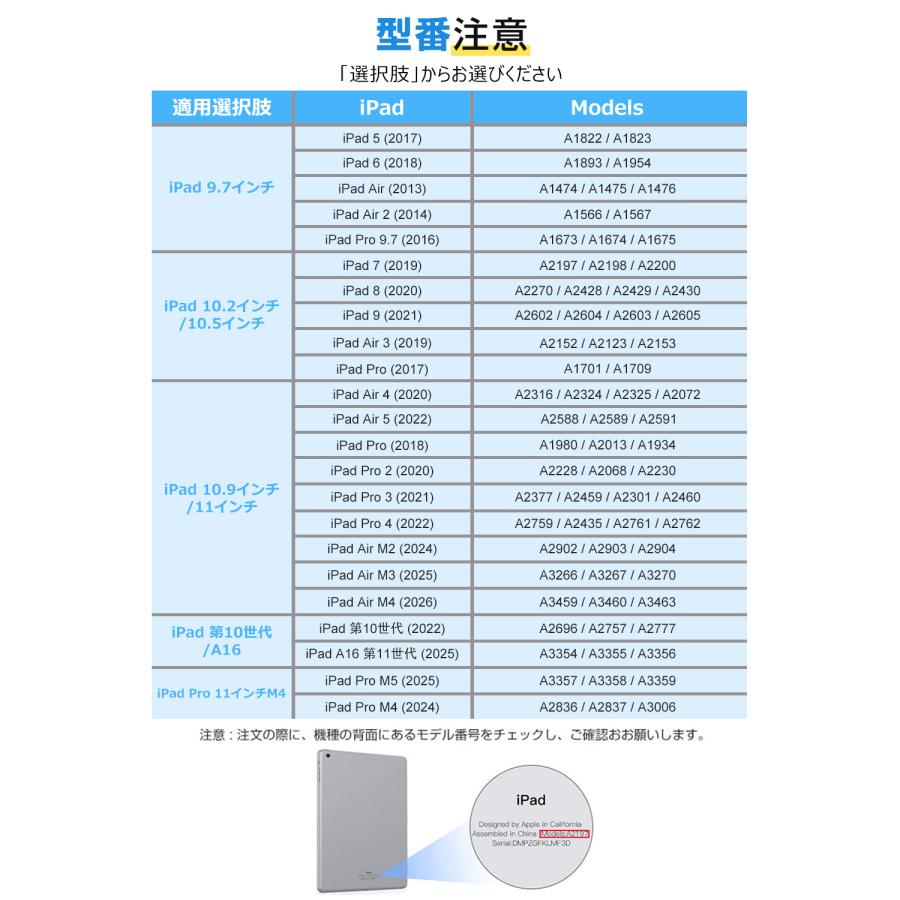 iPad キーボード ケース 日本語配列 タッチパッド搭載 第11世代 A16 第10世代 10.9インチ第9世代 10.2インチ 第5世代 iPad 11インチ M2 M3 M4 M5 ケース カバー | EWIN | 21