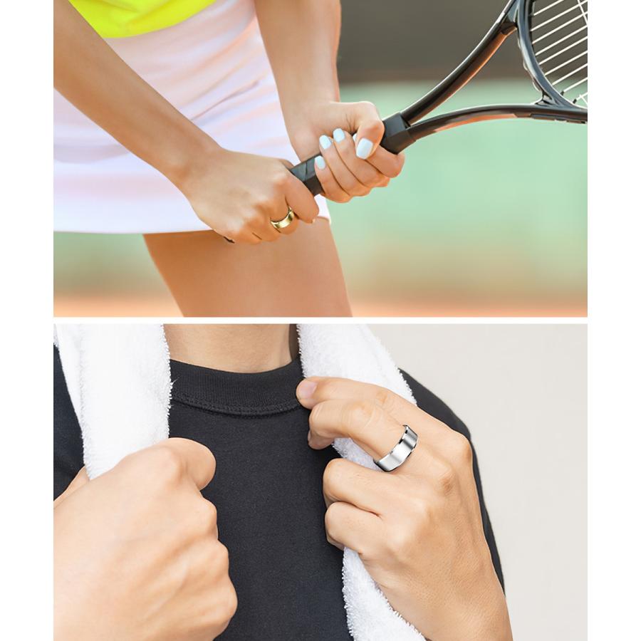 スマートリング 健康管理 活動量計 睡眠記録 運動記録 血中酸素 IP68防水 スマート指輪 フィットネス指輪マグネット充電 長待機時間 iPhone Android 対応 |  | 17