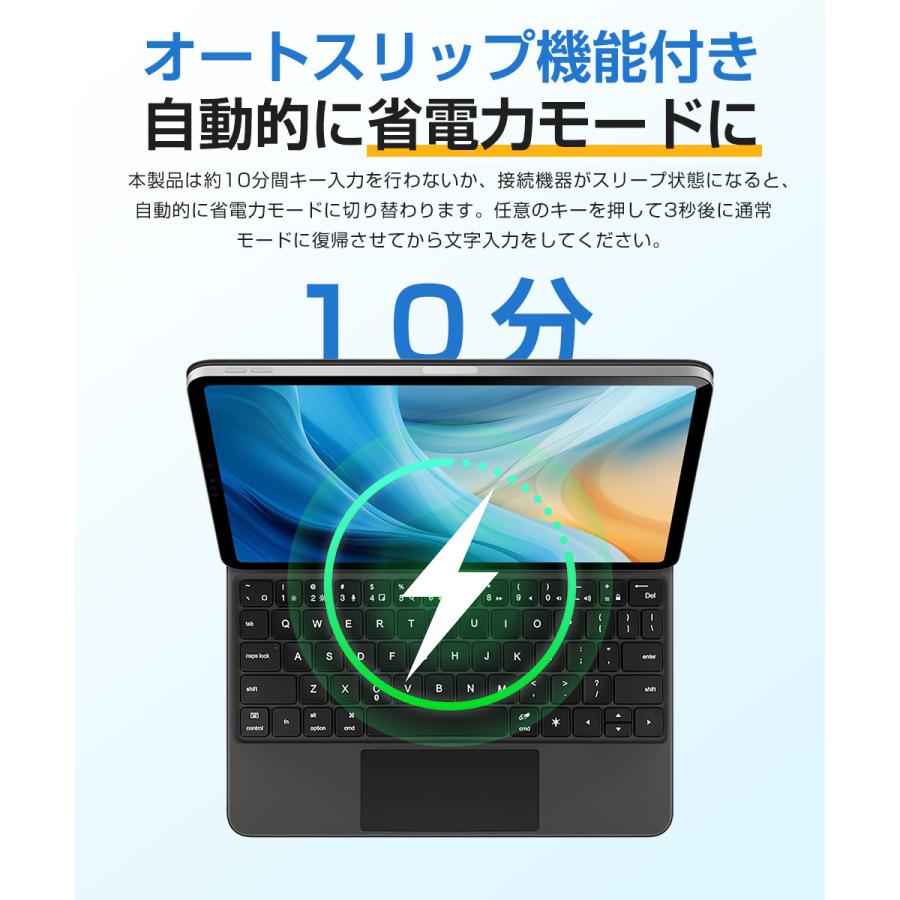 iPad キーボード ケース マジックキーボード 磁気吸着 タッチパッド搭載 iPad A16 第10世代 10.9インチ iPad Air 11インチ M2 M3 Pro 11インチ M4 M5 ケース | EWIN | 11