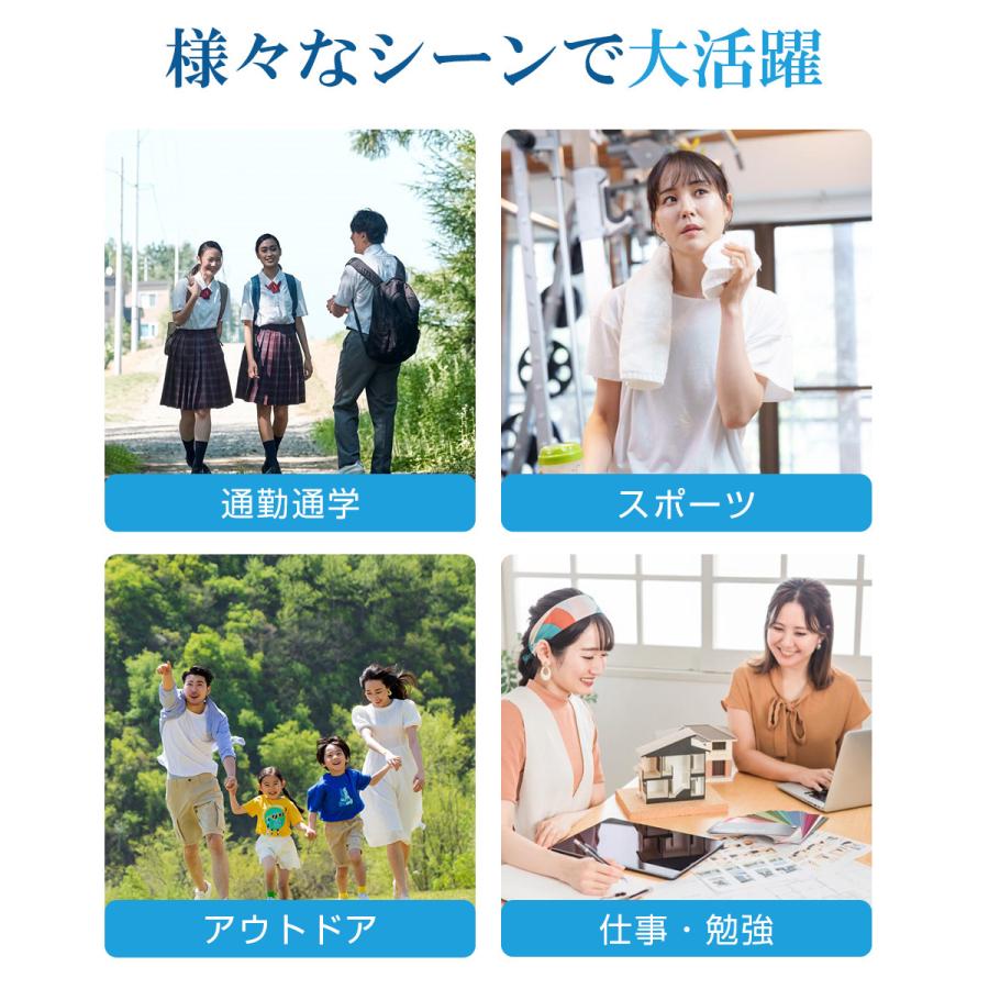 腰掛け扇風機 強力 首掛け扇風機 ストラップ付き USB扇風機 クリップ式 静音 手持ち扇風機 Type-C充電式 卓上扇風機 3段階風量 携帯扇風機 ミニファン |  | 17