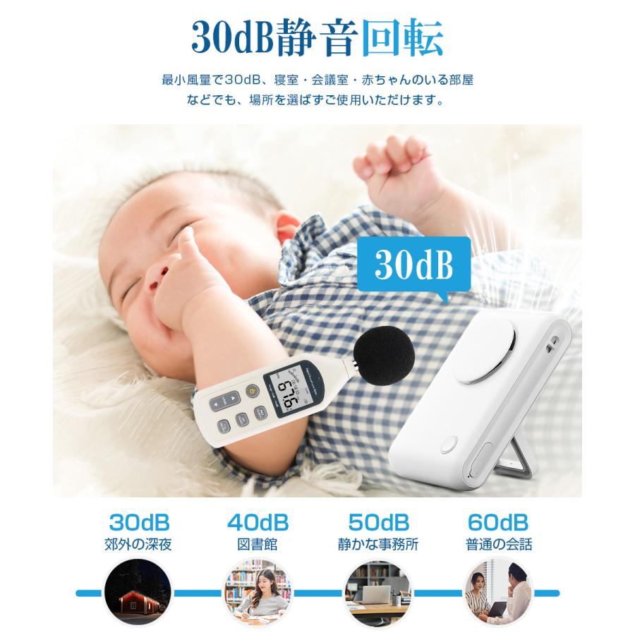 腰掛け扇風機 強力 首掛け扇風機 ストラップ付き USB扇風機 クリップ式 静音 手持ち扇風機 Type-C充電式 卓上扇風機 3段階風量 携帯扇風機 ミニファン |  | 15