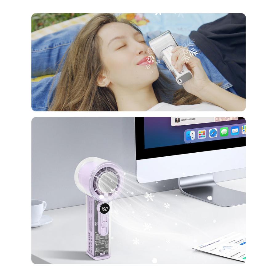 ハンディファン 冷却プレート 100段階調節 USB扇風機 手持ち クーラー 卓上扇風機 強力 冷感 ハンディ扇風機 掛ける ミニ扇風機 携帯扇風機 LEDディスプレイ |  | 19