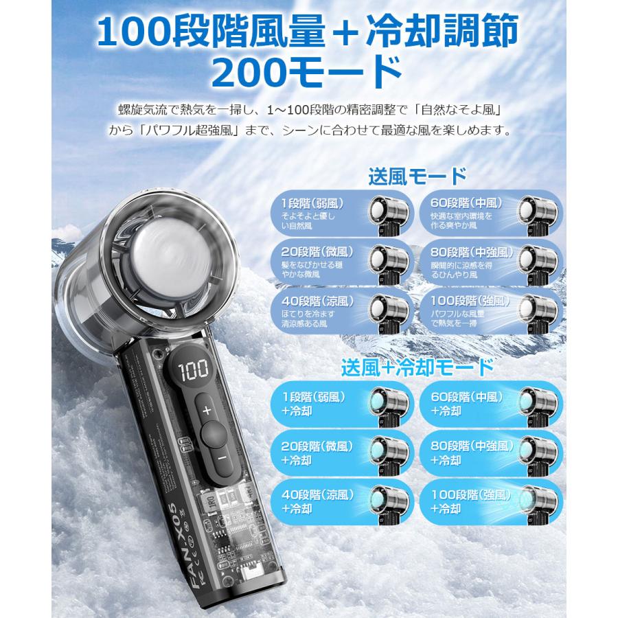 ハンディファン 冷却プレート 100段階調節 USB扇風機 手持ち クーラー 卓上扇風機 強力 冷感 ハンディ扇風機 掛ける ミニ扇風機 携帯扇風機 LEDディスプレイ |  | 11