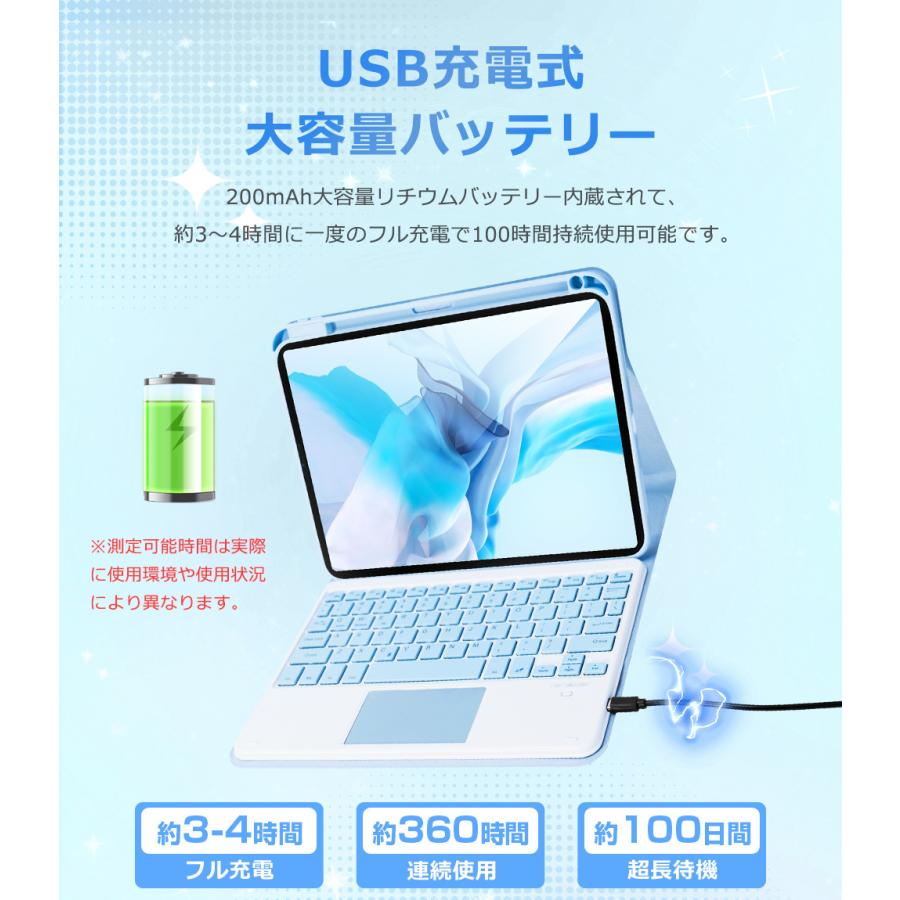 iPad A16 11インチ iPad 第10世代 10.9インチ キーボード ケース 着脱式 ワイヤレス 第9世代 10.2インチ iPad Air 11インチ M2 M3 ケース カバー 縦横両対応 | EWIN | 12