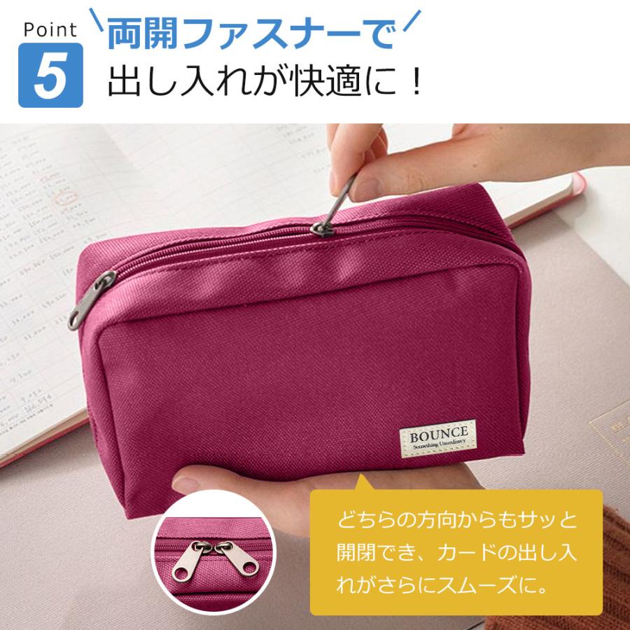 通帳ケース レディース メンズ カード収納 大容量 通帳入れ 印鑑収納 じゃばら パスポートケース 化粧ポーチ メイクポーチ 撥水 無地 財布 カードケース |  | 12